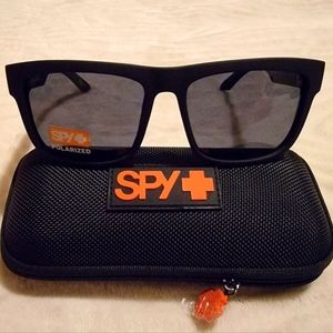 SPY Discord Soft Matte Black Polarized Sunglasses
